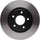 Gold 18A2446 Black Hat Front Disc Brake Rotor, Gray