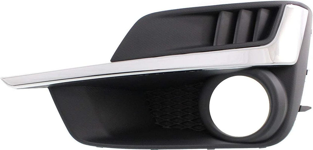 Fog Lamp Molding Compatible with 2015-2016 Subaru Impreza with Fog Lamp Hole Sedan/Wagon Passenger and Driver Side