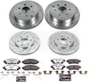 K4063-36 Front and Rear Z36 Truck & Tow Brake Kit, Carbon Fiber Ceramic Brake Pads and Drilled/Slotted Brake Rotors