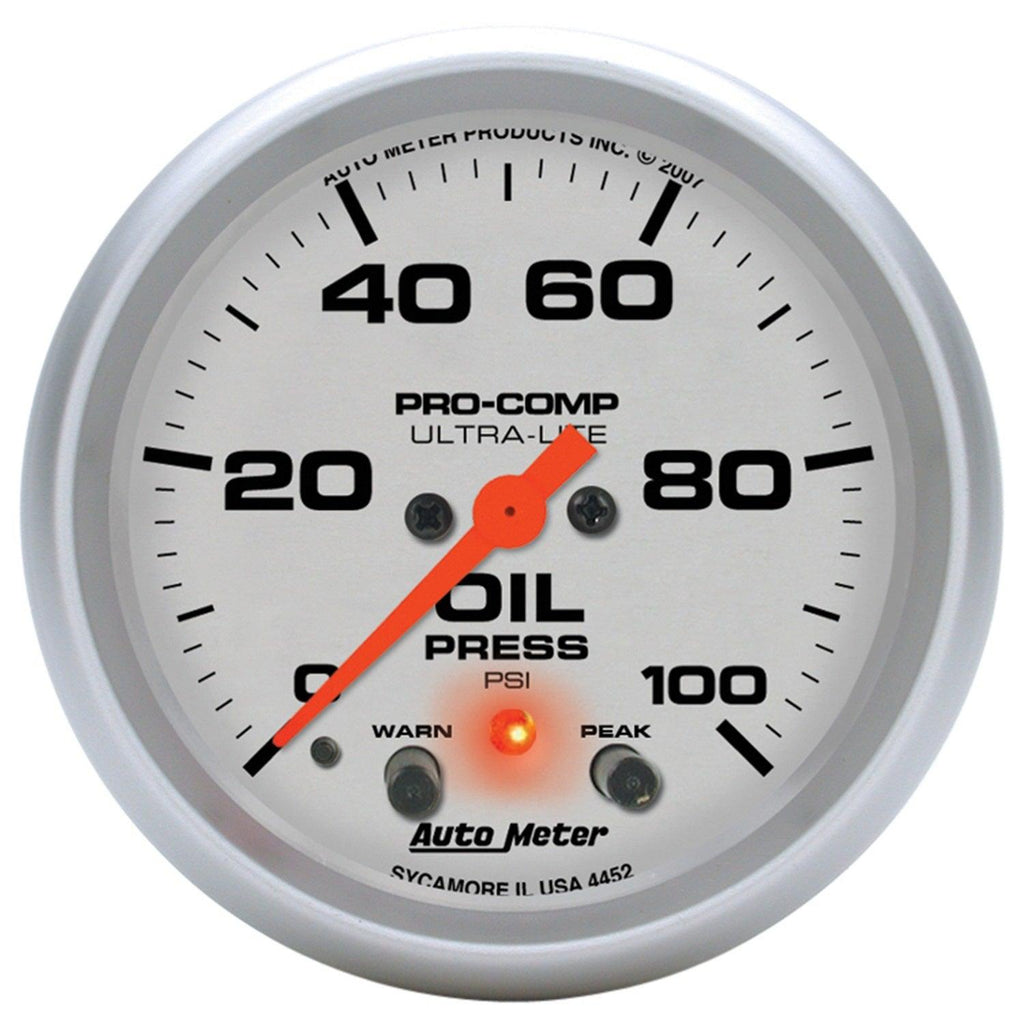 2-5/8 in. OIL PRESSURE 0-100 PSI ULTRA-LITE - greatparts