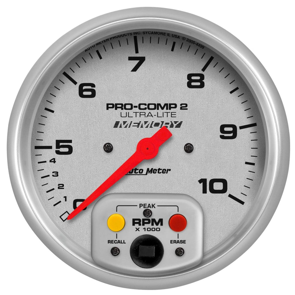 5 in. IN-DASH TACHOMETER 0-10000 RPM ULTRA-LITE - greatparts