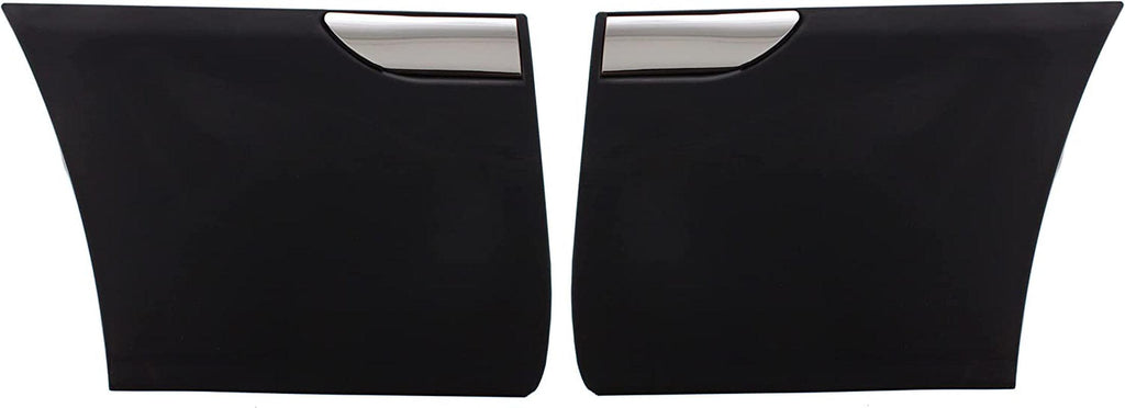 Front, Driver and Passenger Side Fender Molding Compatible with 1998-2011 Mercury Grand Marquis Black, 7 In. Width - FO1293106, FO1292106