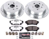 K5864-36 Rear Z36 Truck & Tow Brake Kit, Carbon Fiber Ceramic Brake Pads and Drilled/Slotted Brake Rotors