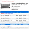 Radiator - Compatible with 2009 - 2016 Toyota Corolla Sedan 1.8L 4-Cylinder 2010 2011 2012 2013 2014 2015