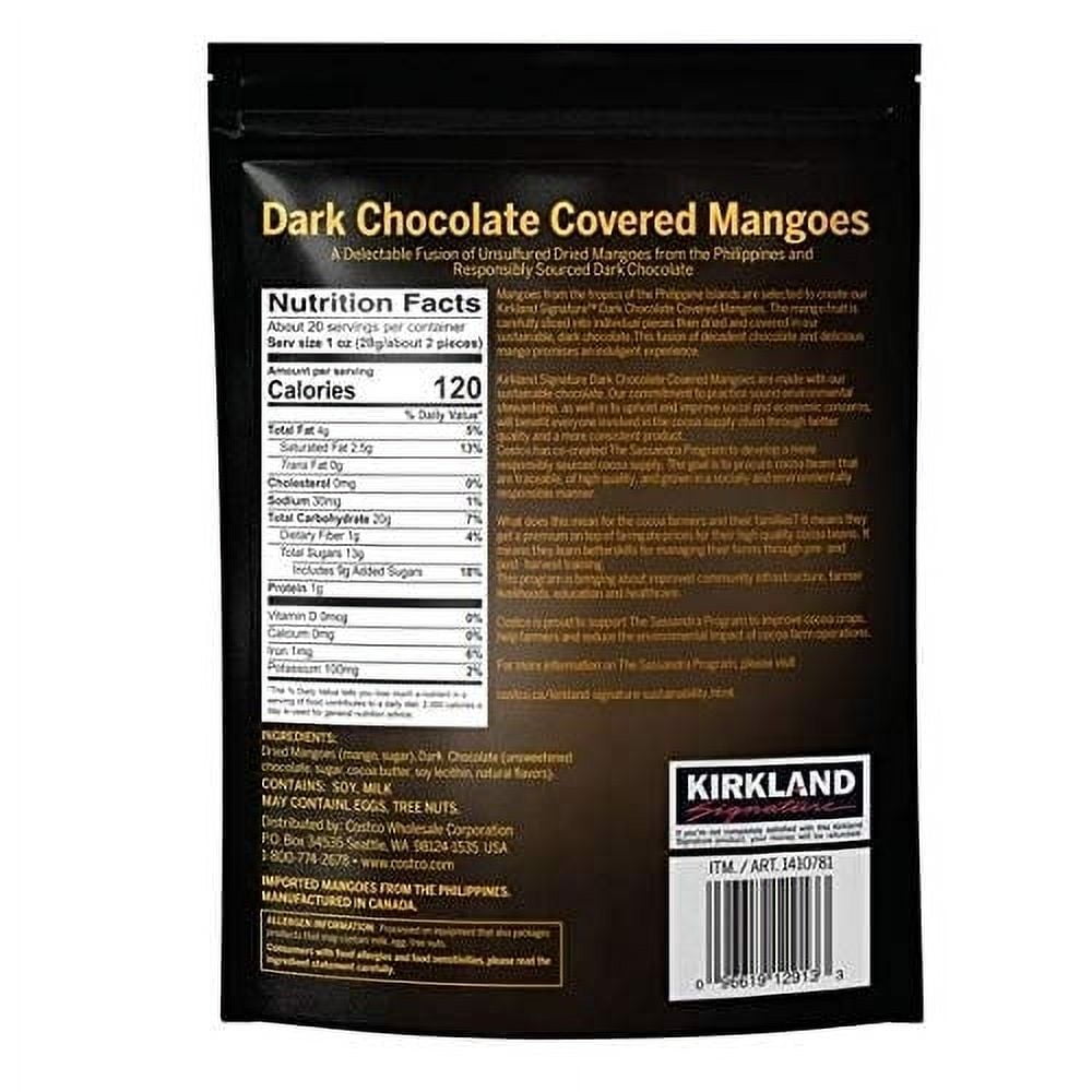 Kirkland Signature Dark Chocolate Covered Mangoes, 20.46 Ounce