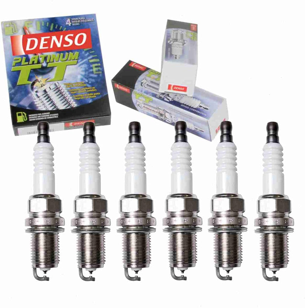 6 Pc DENSO Platinum TT Spark Plugs Compatible with Acura RL 3.5L V6 1996-2004