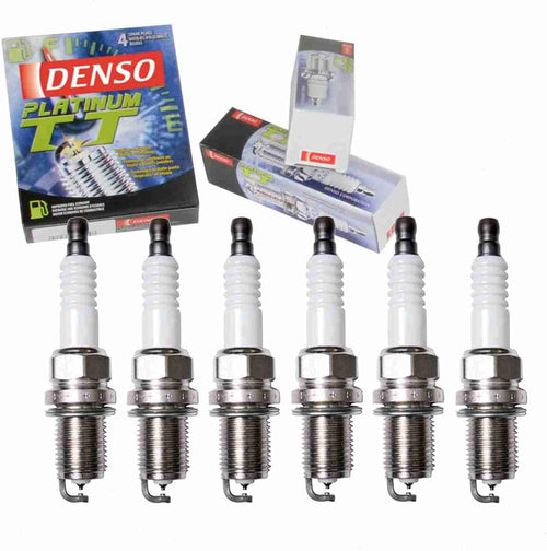 6 Pc DENSO Platinum TT Spark Plugs Compatible with Acura RL 3.5L V6 1996-2004