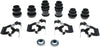 Gold 18K830X Rear Disc Brake Caliper Hardware Kit with Clips, Seals, Bushings, and Caps