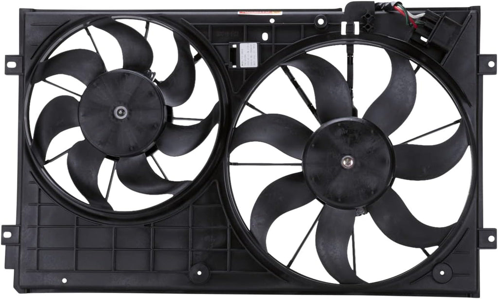 621490 Replacement Cooling Fan Assembly Compatible with Volkswagen , Black