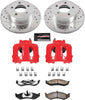 KC2119-36 Z36 Truck & Tow Front Caliper Kit-Drilled/Slotted Brake Rotors, Carbon-Fiber Ceramic Brake Pads, Calipers