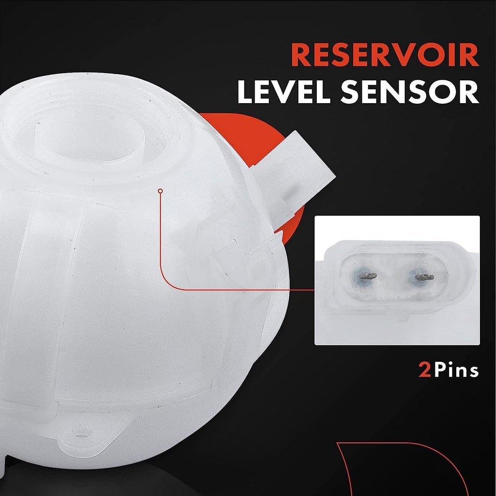 A-Premium Engine Coolant Overflow Recovery Expansion Tank Compatible with Audi A3 Q3 TT Quattro Volkswagen Jetta, Passat, Golf, Beetle, Eos, Tiguan, Rabbit