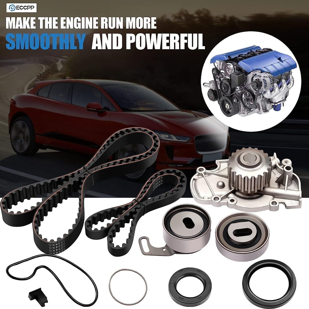 Timing Belt Water Pump Kit Fit for 1990-1997 for Honda Accord Odyssey Prelude Isuzu Oasis 2.2L Engine F22A1 F22A4 F22A6 F22B2 F22B6 L4 SOHC 16 Valve