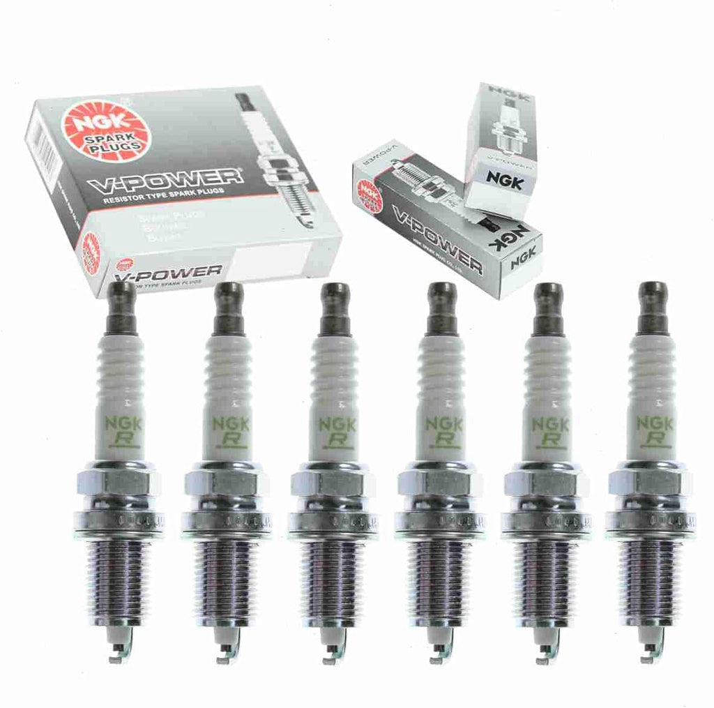 6 Pc NGK V-Power Spark Plugs Compatible with Dodge Ram 1500 3.9L V6 1997-2001