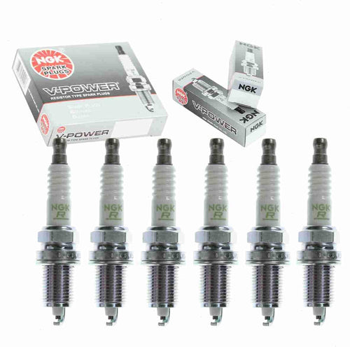 6 Pc NGK V-Power Spark Plugs Compatible with Dodge Ram 1500 3.9L V6 1997-2001