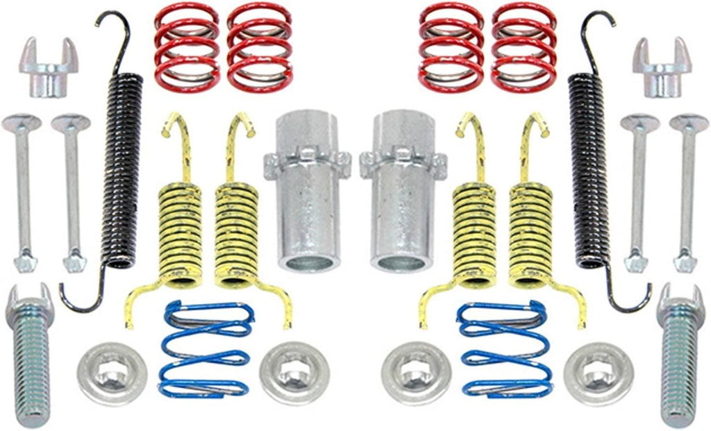 Professional 18K1140 Rear Parking Brake Hardware Kit with Springs, Adjusters, Pins, and Retainers