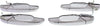 for Chevy Silverado 1500 Exterior Door Handle Front and Rear Driver and Passenger Side Chrome 2007-2013 | Set of 4 | Front Driver Side - with Key Hole | Trim: All Submodels