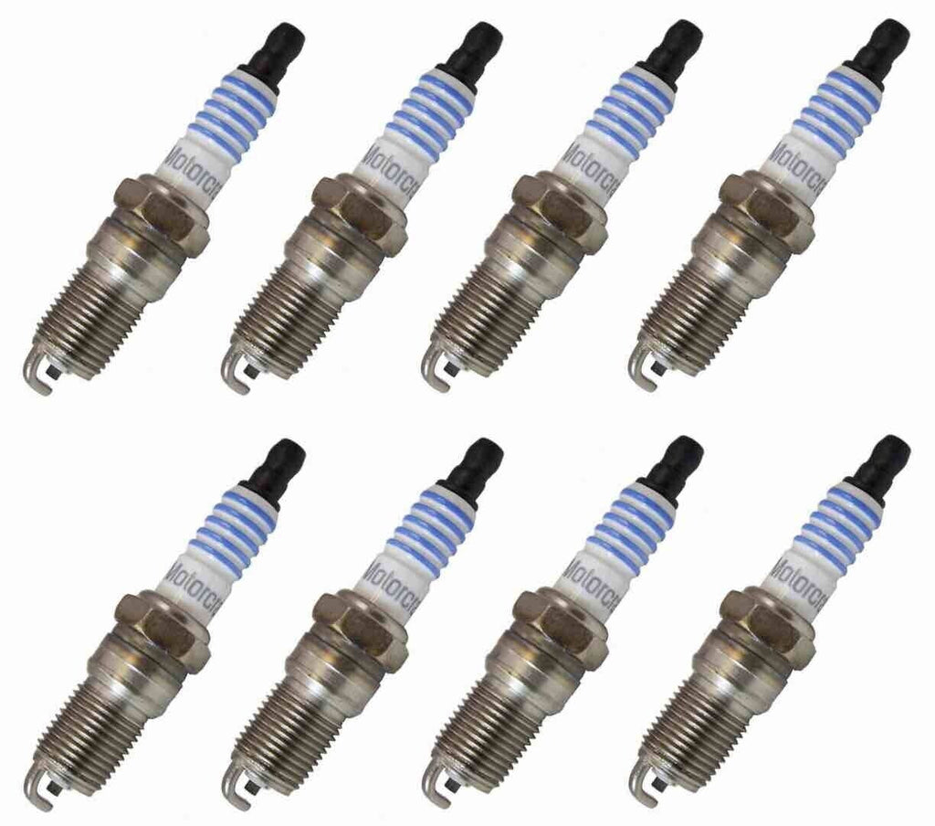 Set of 8 Spark Plugs Genuine FORD MOTORCRAFT SP413 OEM # AGSF32N V8 Nickle