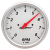5 in. IN-DASH TACHOMETER 0-8000 RPM ARCTIC WHITE - greatparts