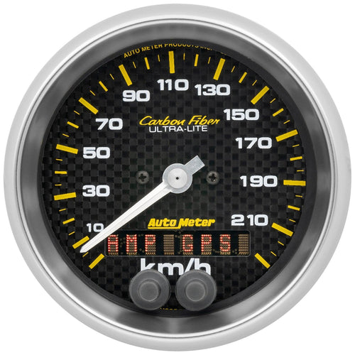 3-3/8 in. GPS SPEEDOMETER 0-225 KM/H CARBON FIBER - greatparts