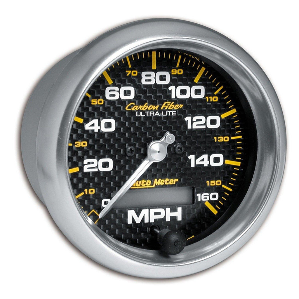 3-3/8 in. SPEEDOMETER 0-160 MPH CARBON FIBER - greatparts