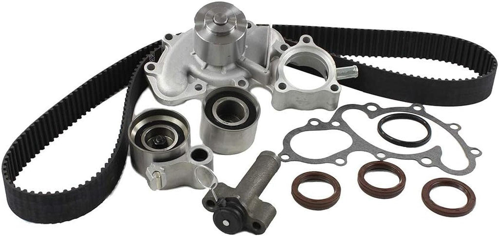 DNJ TBK965WP Timing Belt Kit with Water Pump for 1995-2004 / Toyota / 4Runner, T100, Tacoma, Tundra / 3.4L / DOHC / V6 / 24V / 3378Cc / 5VZFE