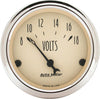 1891 Antique Beige Voltmeter Gauge 2.3125 In.