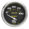 2-5/8 in. OIL PRESSURE 0-100 PSI CARBON FIBER - greatparts