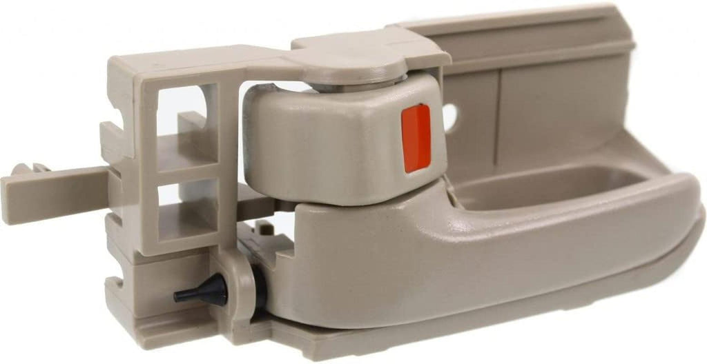 Compatible with Toyota Corolla Interior Door Handle Front, Driver Side Beige (2003-2008) | with Door Lock Button| Trim:All Submodels