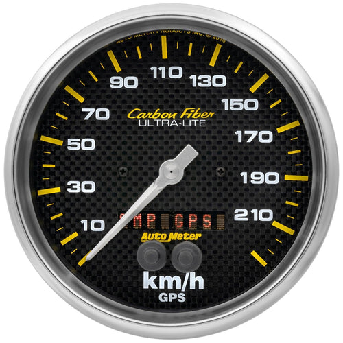 5 in. GPS SPEEDOMETER 0-225 KM/H CARBON FIBER - greatparts