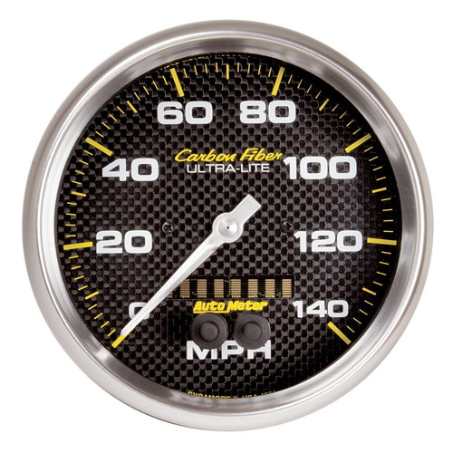 5 in. GPS SPEEDOMETER 0-140 MPH CARBON FIBER - greatparts