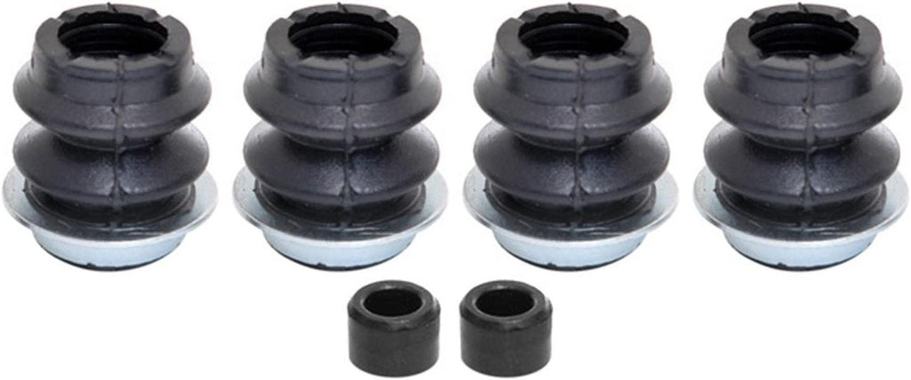 Professional 18K1163 Rear Disc Brake Caliper Rubber Bushing Kit with Seals and Bushings