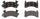 PGD202M Professional Grade Semi-Metallic Disc Brake Pad Set