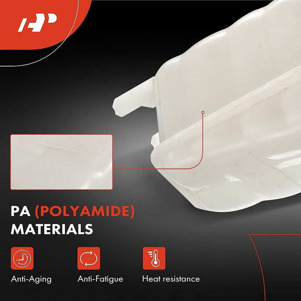 A-Premium Engine Coolant Overflow Recovery Reservoir Tank [W/Cap & Sensor] Compatible with Buick Skylark 1996-1998 & Oldsmobile Achieva & Pontiac Grand Am & Chevy Corsica 1995-1996, [2.4L 3.1L Only]
