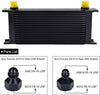 16 Row AN10-10AN Stacked Plate Oil Cooler 6AN 8AN Adapter Universal Engine Transmission Bundle with an 3-12 Wrench Spanner