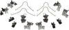 Gold 18K351X Front Disc Brake Caliper Hardware Kit with Clips and Springs