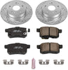 K5368 Rear Z23 Carbon Fiber Brake Pads with Drilled & Slotted Brake Rotors Kit