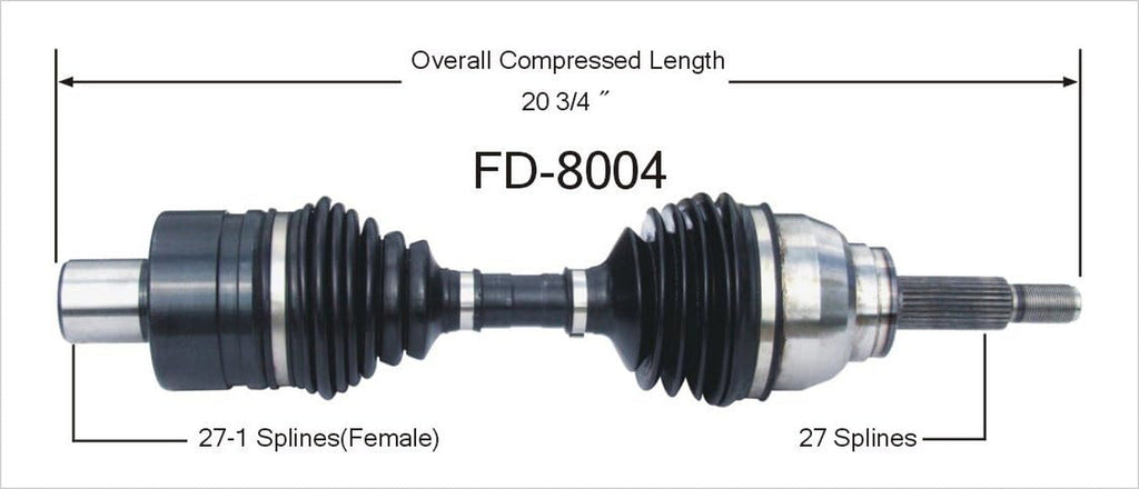 FD-8004 CV Axle Shaft