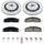 K6374 Front Z23 Carbon Fiber Brake Pads with Drilled & Slotted Brake Rotors Kit