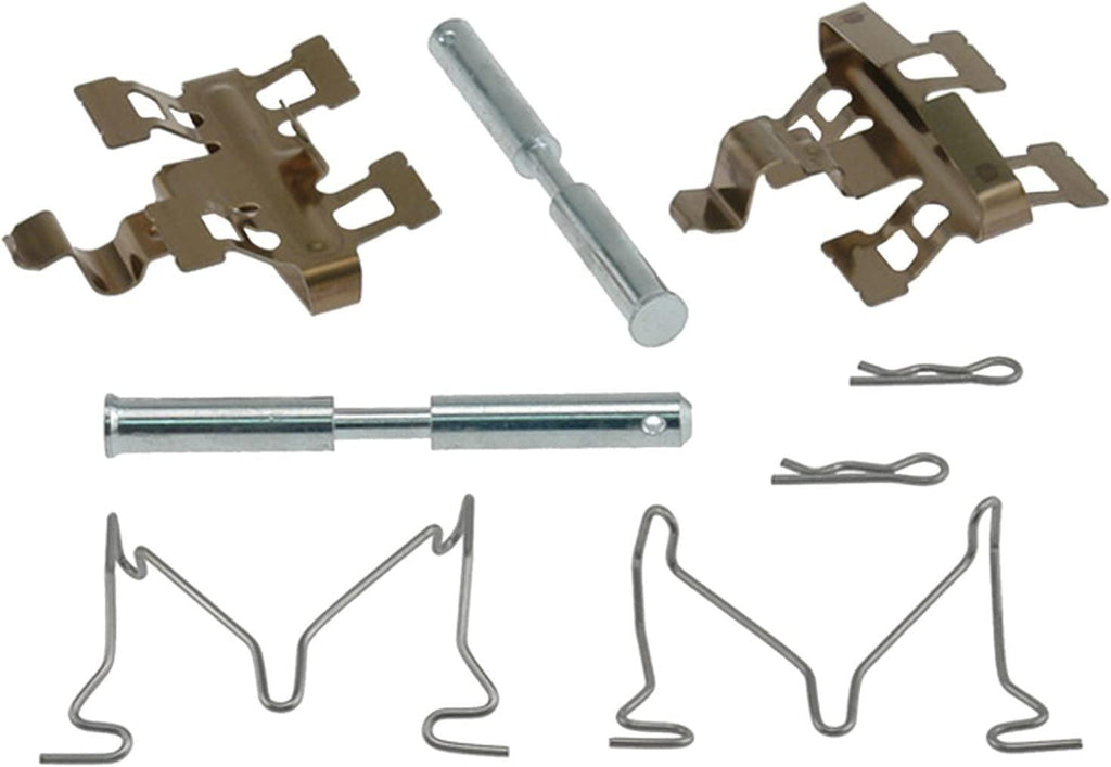 Gold 18K1820X Rear Disc Brake Caliper Hardware Kit with Clips, Springs, and Pins