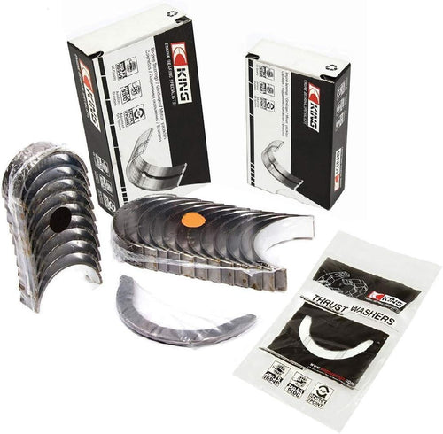 King Engine Main & Rod & Thrust Bearings Compatible with 2001-05 Honda Civic EX DX LX HX 1.7 D17A1 D17A2 D17A6 in Standard Journal Size.