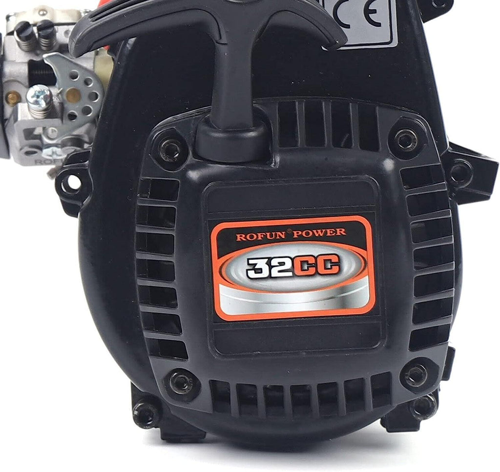 32Cc Gas Engine 2-Stroke Gasoline Engine,Air-Cooled 4-Bolt Motor,Engine with Boost Fits HPI Baja 5B 5T King Motor Black
