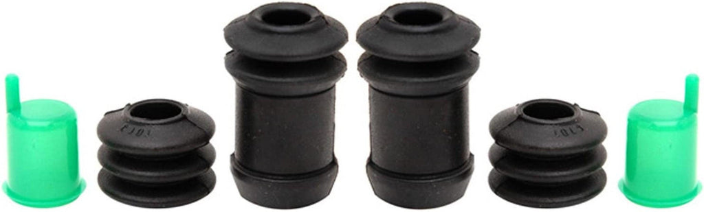 Professional 18K1418 Rear Disc Brake Caliper Rubber Bushing Kit with Boots, Seals, and Caps