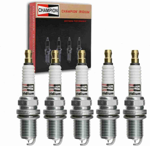 5 Pc Champion Iridium Spark Plugs Compatible with Volvo XC70 2.5L L5 2003-2007