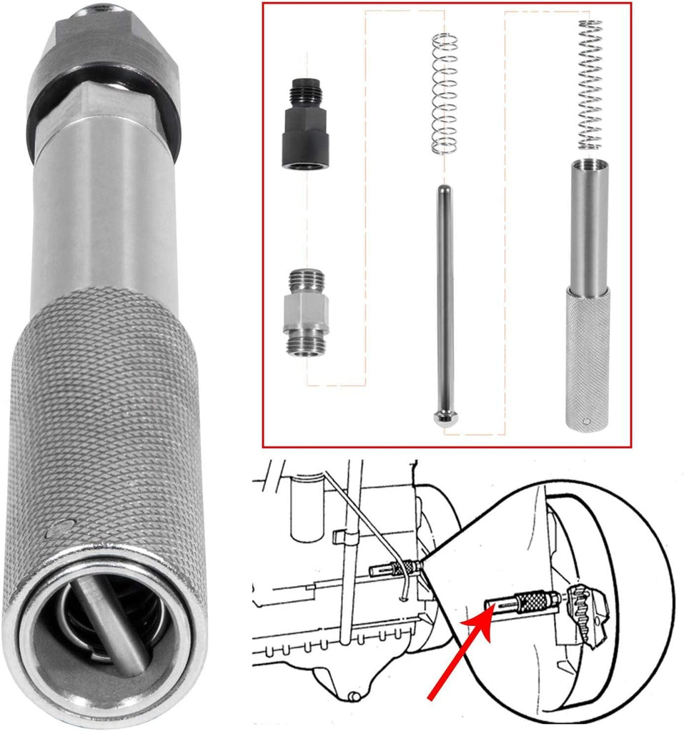 For Caterpillar J-42083 Automatic Timing Pin, 9U-7227 Injector Height Adjustment Gauge Tool & Engine Barring Socket Fits CAT 3406E, C-15 and C-16(Set of 3)