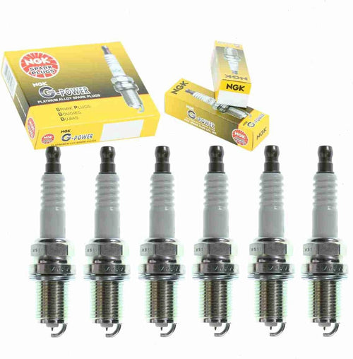 6 Pc NGK G-Power Spark Plugs Compatible with Nissan Frontier 3.3L V6 1999-2004
