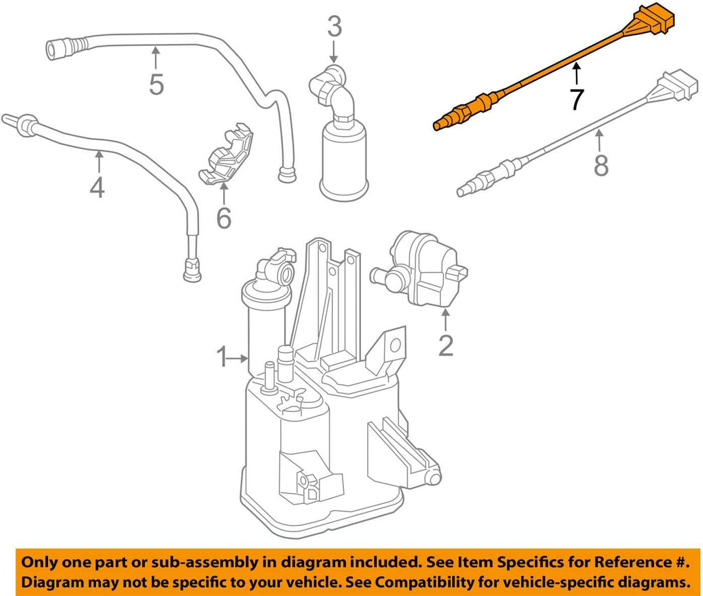 Volkswagen OEM Oxygen Sensor Fits Jetta Beetle,Passat with 1.8 Engine 2014-2018, Upstream O2