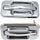 Exterior Door Handle Set of 2 Compatible with 2003-2009 Hummer H2 Rear, Driver and Passenger Side
