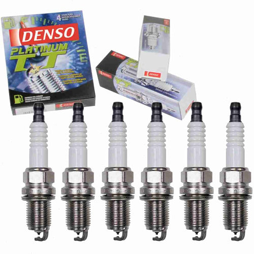 6 Pc DENSO Platinum TT Spark Plugs Compatible with BMW X3 2.5L 3.0L L6 2004-2006