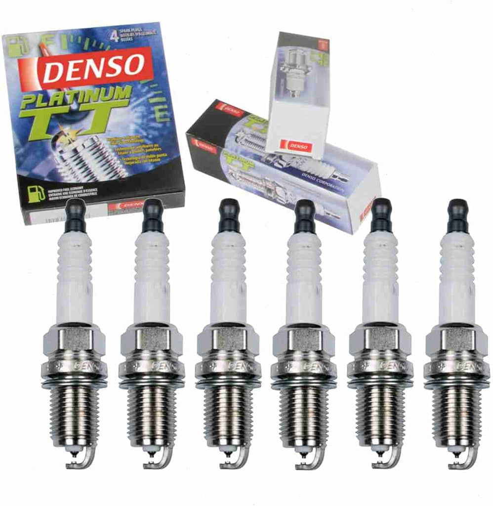 6 Pc DENSO Platinum TT Spark Plugs Compatible with Dodge Journey 3.5L V6 2010