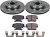 KOE5486 Autospecialty Rear Replacement Brake Kit-Oe Brake Rotors & Ceramic Brake Pads